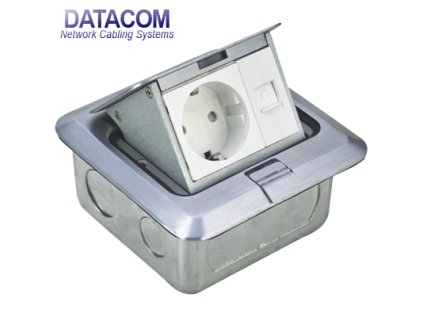 datacom datova zasuvka podlahova utp cat5e 1xrj45 1x230v ien245119