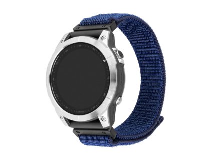 nylonovy reminek fixed nylon sporty strap pro garmin quickfit 26mm tmave modry ien537857