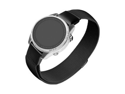 Síťovaný nerezový řemínek FIXED Mesh Strap pro Garmin QuickFit 20mm, černý