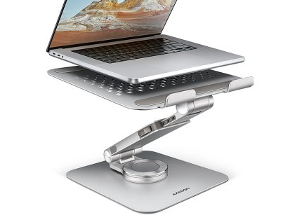 axagon stnd lr hlinikovy stojan pro notebooky 10 17 s nastavitelnou vyskou uhlem a 360 rotaci ien537640