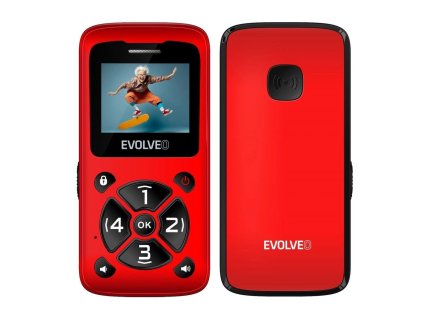 evolveo easyphone id cerveny ien539732