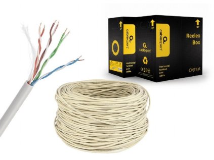 Gembird UTP LAN kabel, Cat5e, drát 305m