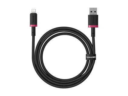 rychlonabijeci kabel baseus dura usb lightning 1m 2 4a cerveno cerny ien539888