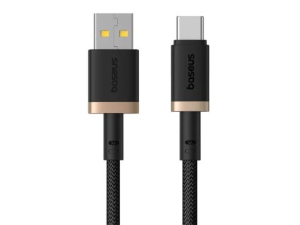 rychlonabijeci kabel baseus dura usb usb c 1m 60w cerno zlaty ien539883