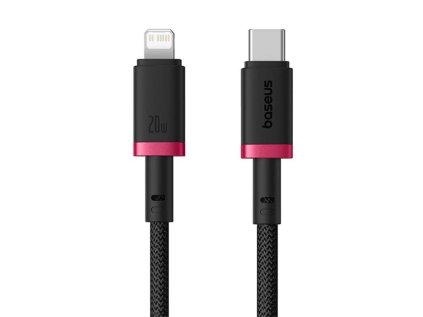 rychlonabijeci kabel baseus dura usb lightning 2m 20w cerno cerveny ien539894