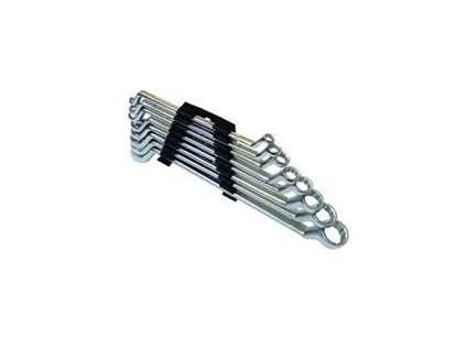 Klíče očkové vyhnuté CrV 8 ks, 6 - 22 mm