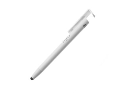 Propiska 3v1 se stylusem a stojánkem FIXED Pen, antibakteriální povrch, bílé