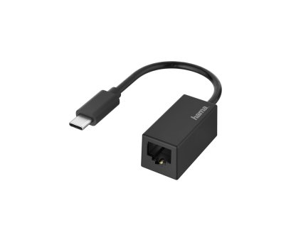 Hama síťový adaptér USB-C - RJ45, Gigabit Ethernet