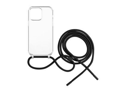 pouzdro fixed pure neck s cernou snurkou na krk pro apple iphone 13 pro max ien509208