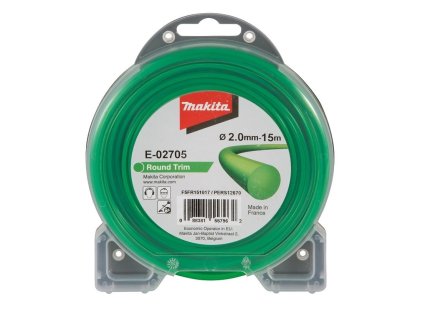 Makita struna nylonová 2,0mm, 15m, zelená, kulatá