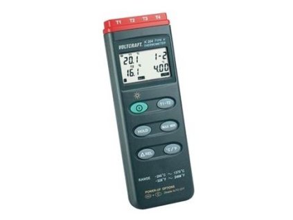 voltcraft k204 digitalni teplomer 4 kanaly rozdilove mereni ien120543