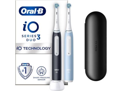 oral b io series 3 duo black ice blue ien542213