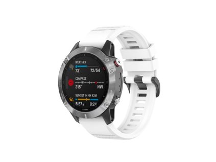 silikonovy reminek fixed silicone strap pro garmin quickfit 26mm bily ien537855