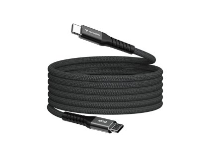 verbatim usb c c magneticky kabel sync charge 60w cerny ien543162