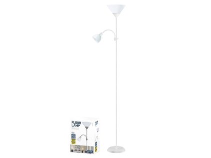 platinet pflf066w podlahova lampa e27 e14 bila ien370998
