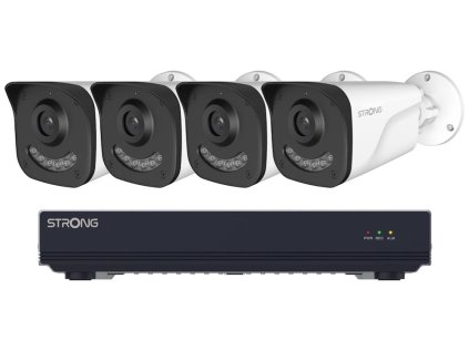 strong bul05dl0 p poe kit 1x nvr rekorder nvr1120 8p 4x ip kamera bul05dl0 p bullet ien542936