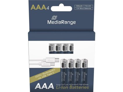 mediarange nabijeci usb c li ion baterie micro aaa 1 5v 500 mah 4ks ien542477