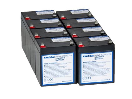 avacom bateriovy kit pro renovaci rbc43 8ks baterii typu hr ien192214