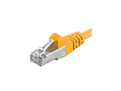 Patch kabel CAT6a S-FTP, RJ45-RJ45, AWG 26/7 1m žlutá