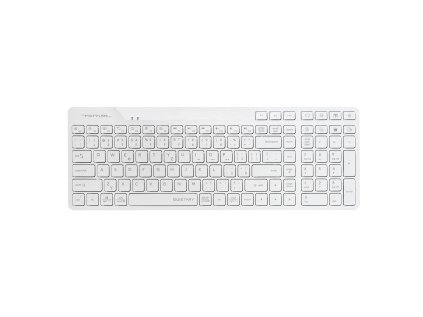 A4tech FStyler FBK27C AS, bezdrátová Dual mode Bluetooth+2,4G klávesnice, CZ, bílá