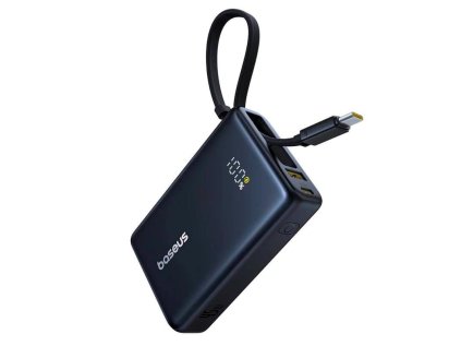 powerbanka baseus picogo 10000mah 45w s kabelem usb c cerna ien549916