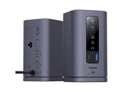 dokovaci stanice 10v1 baseus spacemate 100w 2xusb c 4xusb 2xhdmi 1xrj45 3 5mm jack seda ien549935
