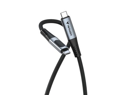 Verbatim USB-C->C kabel Sync & Charge s ukazatelem napájení 240W černý