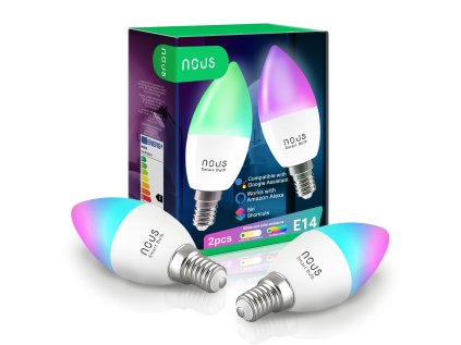 NOUS P4 WiFi Tuya RGB E14 (2ks)