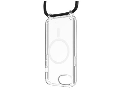 pouzdro fixed magpure neck s cernou snurkou na krk pro apple iphone 16e ien551903