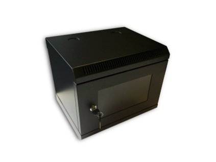 rack datacom 10 nastenny rozvadec 6u 280 mm sklo cerny ien550924