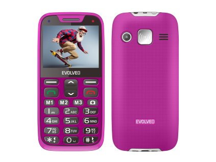 EVOLVEO EasyPhone XR růžový