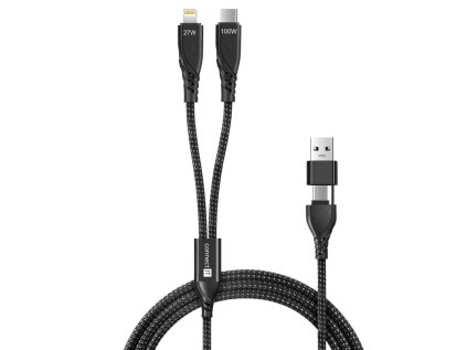 connect it wirez 4in1 1x usb c 1x lightning 1 25 m cerny ien552377