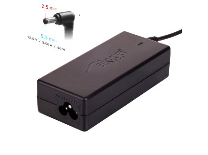 akyga napajeci zdroj ak nd 30 12v 5a 60w 5 5 x 2 5 mm ien433755