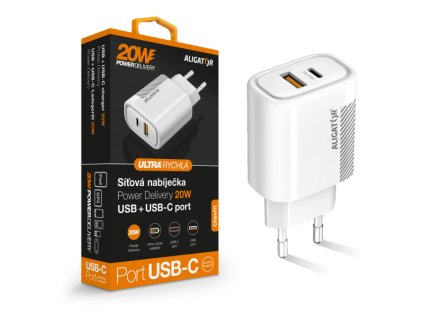 rychla nabijecka aligator pd 20w usb c usb bila ien552797