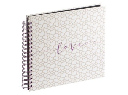 hama album klasicke spiralove romance 28x24 cm 40 stran cerne listy ien552753