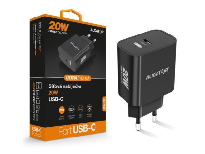 rychla nabijecka aligator pd 20w usb c cerna ien552799