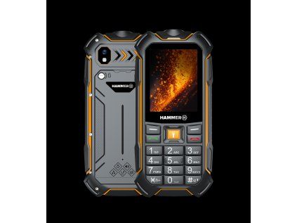 Telefon myPhone Hammer Boost 2 LTE oranžový