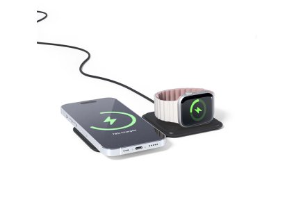 spello 2in1 skladaci bezdratova nabijecka magsafe cerna ien553175