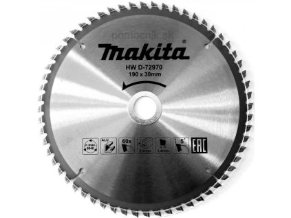 Makita kotouč pilový hliník TCT 190x2.2x30mm 60Z (D-72970)