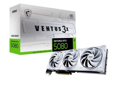 msi geforce rtx 5080 16g ventus 3x oc white ien537596
