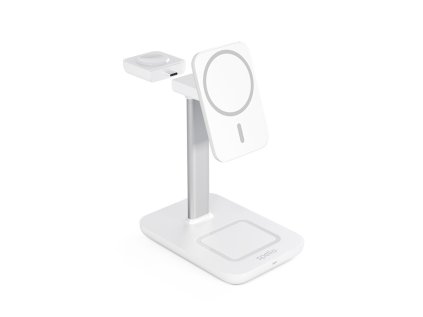 spello 3in1 magneticky dobijeci stojanek magsafe bily ien553178