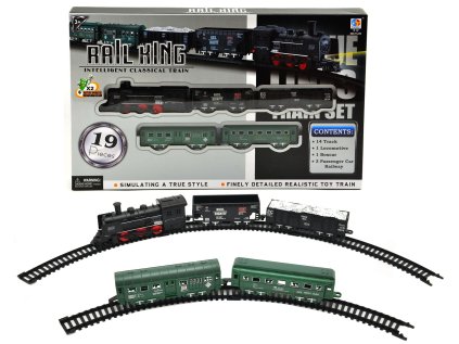 teddies vlak s kolejemi rail king ien506818
