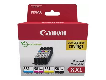 canon cli 581xxl c m y bk multi pack ien553934