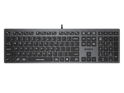 A4Tech FX50, šedá, CZ/SK