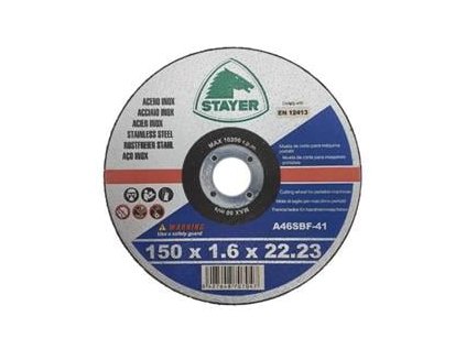 kotouc rezny na kov standard t41 o 150 x 1 6 x 22 23 mm stayer ig463871