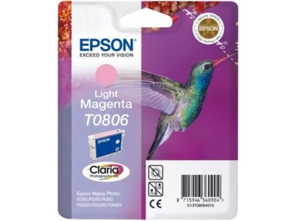 epson t0806 light magenta claria 7 4ml pro stylus photo px650 px700w px710w px800fw px810fw r265 r285 r360 rx585 rx68 originalni ien59700