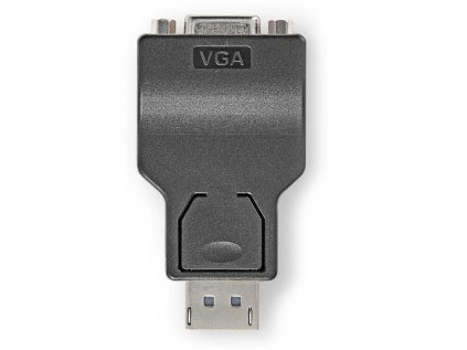 nedis adapter displayport zastrcka displayport zasuvka vga cerny ien485784