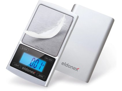ELDONEX DiamondPro přesná setinová váha (0.01g), stříbrná