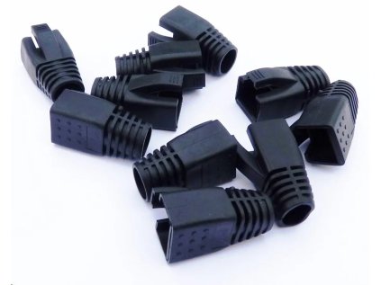 DATACOM Návlek pro plug RJ45 (CAT6A,CAT7) černý (10ks)