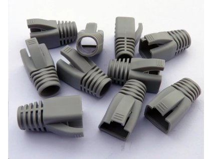 DATACOM Návlek pro plug RJ45 (CAT6A,CAT7) šedý (10ks)